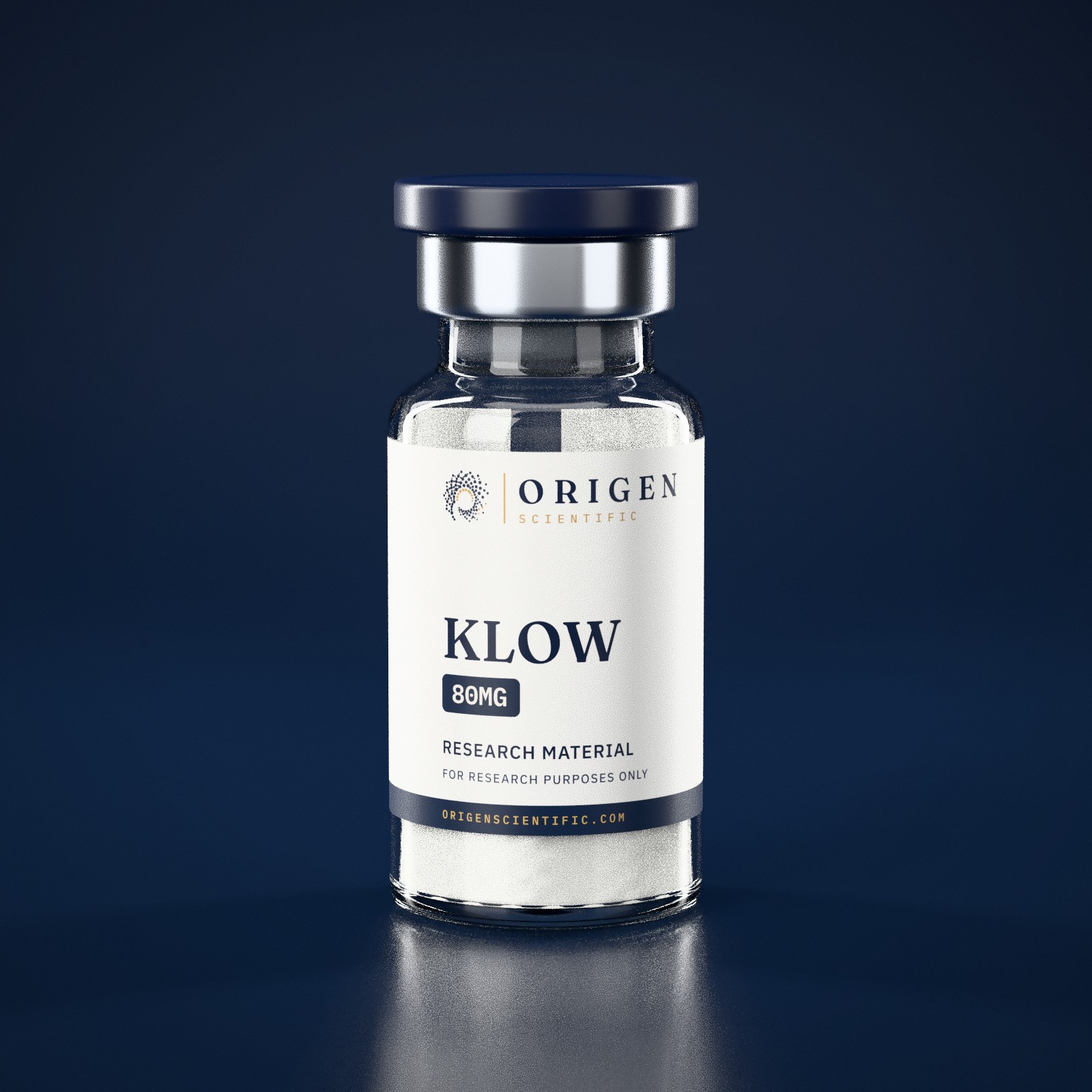 TB-500/ BPC-157/ KPV/ GHK-CU (KLOW) — Origen Scientific research vial
